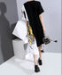 Split Abstract Art Dress